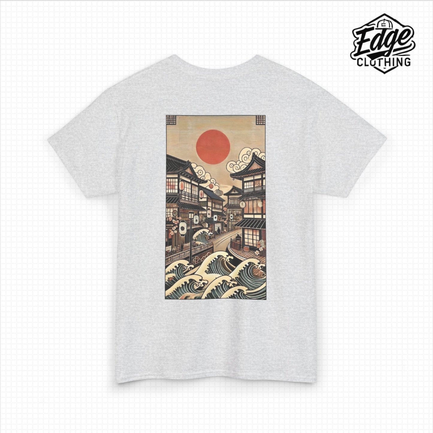 Japanese Unisex Heavy Cotton Tee with Street Design | Aesthetic Streetwear for Men & Women