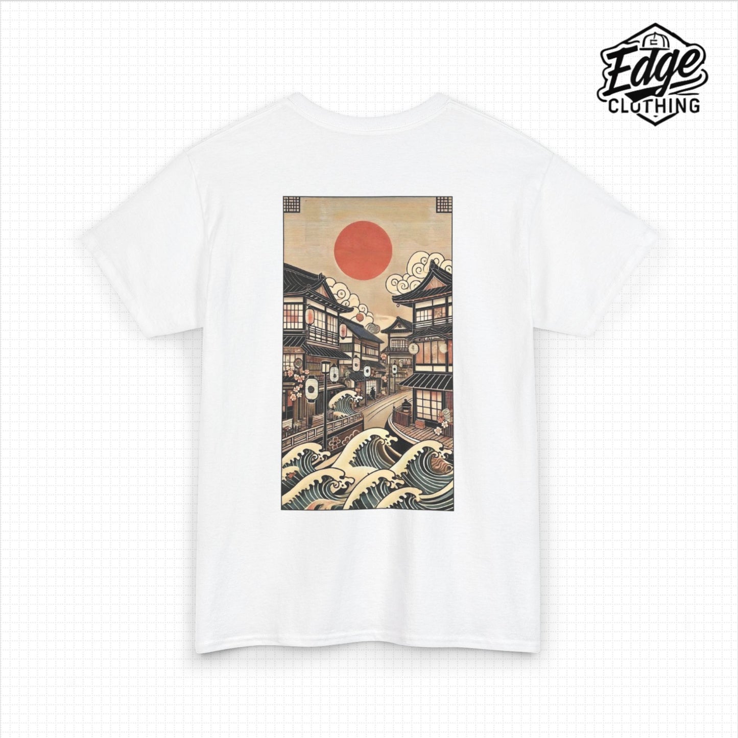 Japanese Unisex Heavy Cotton Tee with Street Design | Aesthetic Streetwear for Men & Women