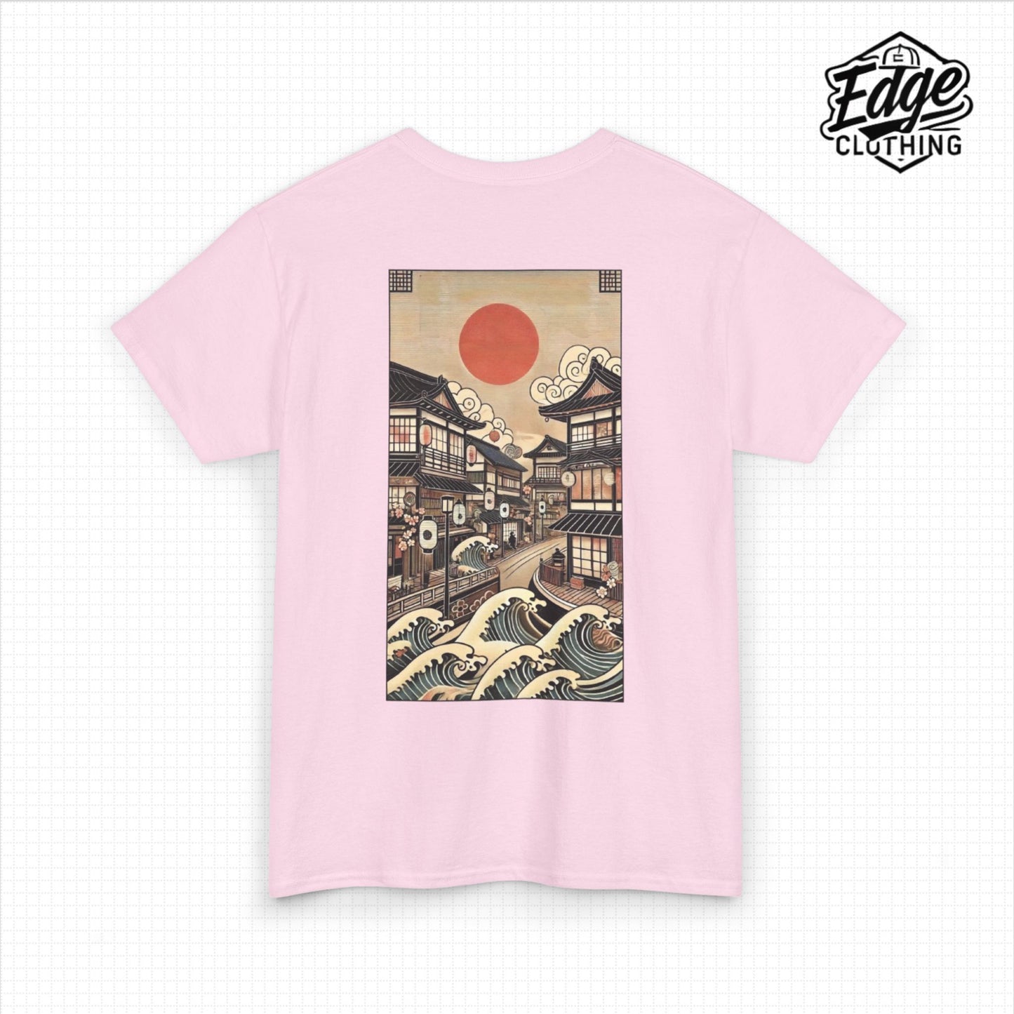 Japanese Unisex Heavy Cotton Tee with Street Design | Aesthetic Streetwear for Men & Women