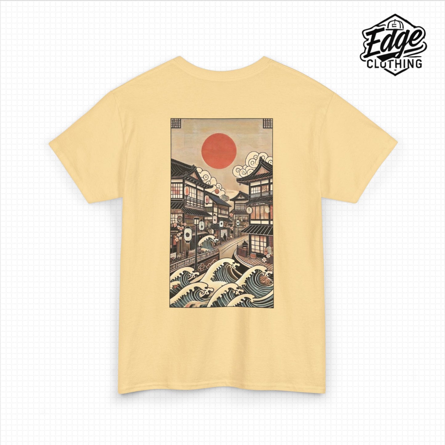 Japanese Unisex Heavy Cotton Tee with Street Design | Aesthetic Streetwear for Men & Women